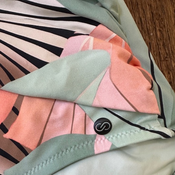 CALIA by Carrie Underwood Seamed Sleek Sculpt One Piece Desert Flora Agave Sz 14 - Picture 4 of 4